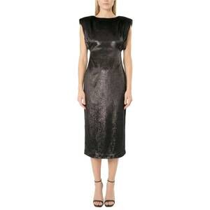 NEW AREA STARS women's lurex velvet dress in black